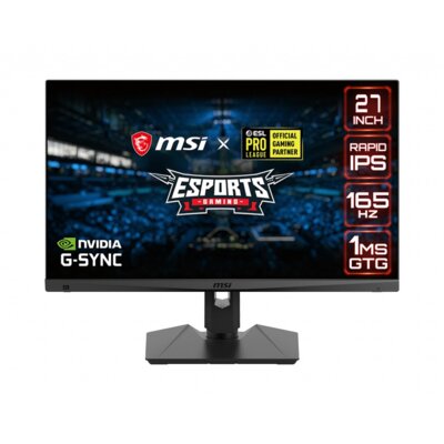 Monitor MSI Optix MAG274QRF-QD 27" 2560x1440px IPS 165Hz 1 ms