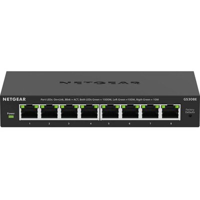 Switch NETGEAR GS308E-400EUS Gigabit Ethernet, 8 portów, Zarządzalny