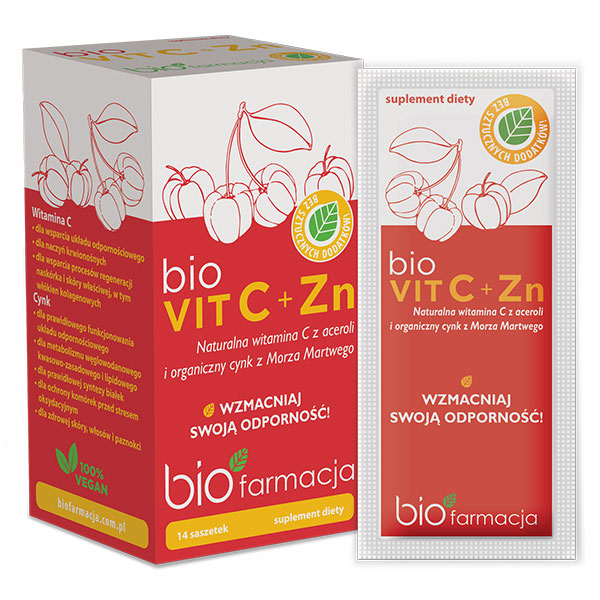 Biofarmacja bioVIT C + Zn suplement diety, 14 sasz./1 opak.
