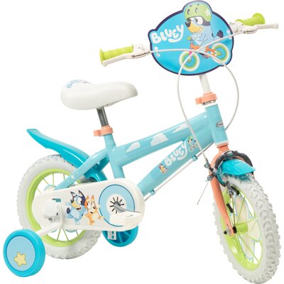 Rower dziecięcy TOIMSA Bluey 1259 12 cali Błękitno-limonkowy