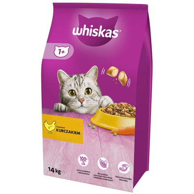 Karma dla kota WHISKAS Kurczak 14 kg