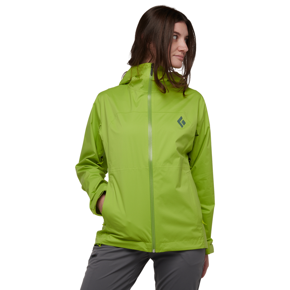 Damska kurtka przeciwdeszczowa Black Diamond STORMLINE STRETCH RAIN SHELL aloe - XS