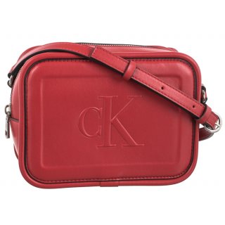 Torebka Listonoszka Calvin Klein Sculpted Camera Bag Pipping K60K610309 XL6 Dark Candy Apple