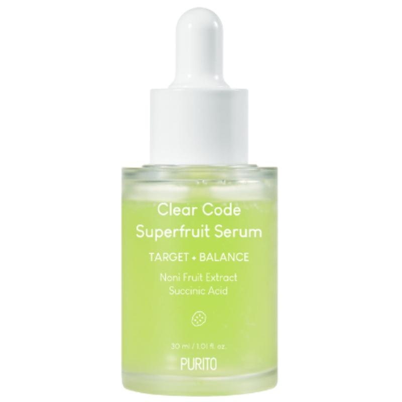 Purito Clear Code seboregulujące serum do twarzy z ekstraktem z owocu noni, 30 ml