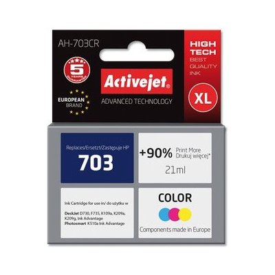 Tusz ACTIVEJET do HP 703 CD888AE Kolorowy 21 ml AH-703CR
