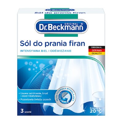 Sól do prania firan DR BECKMANN 0.12 kg do białych tkanin