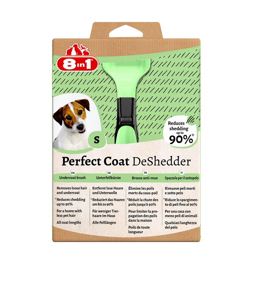 8IN1 Perfect Coat DeShedder Dog S