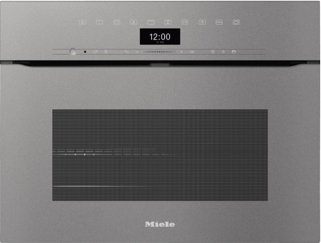 Miele - Piekarnik  kompaktowy H 7440 BPX do zabudowy 45 cm szary A+ GraphitGrey