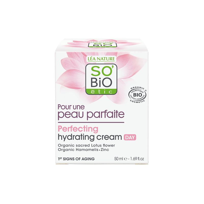 SO'BiO etic Perfecting Skin udoskonalający cerę krem nawilżający do twarzy, 50 ml