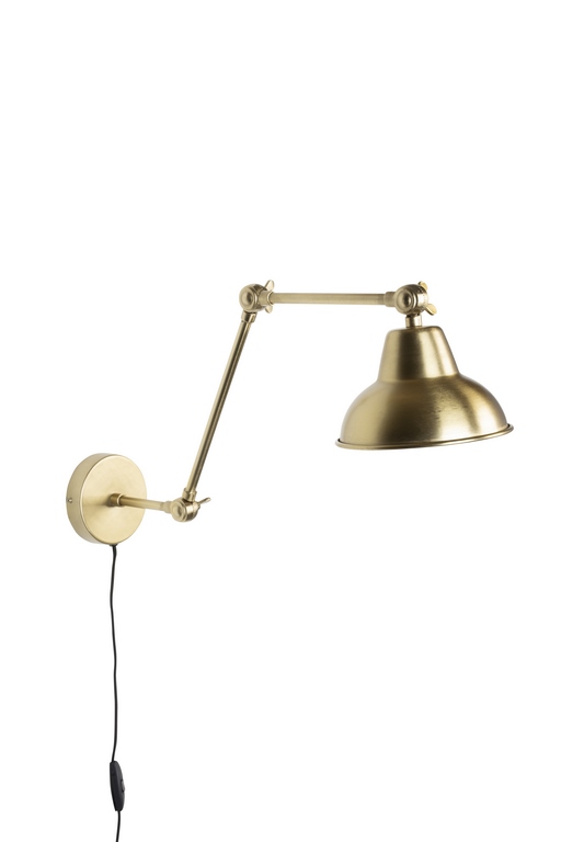 White Label Living - Lampa ścienna XAVI (mosiężna)