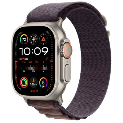 APPLE Watch Ultra 2 GPS + Cellular 49mm koperta tytanowa + opaska Alpine rozmiar M (indygo)