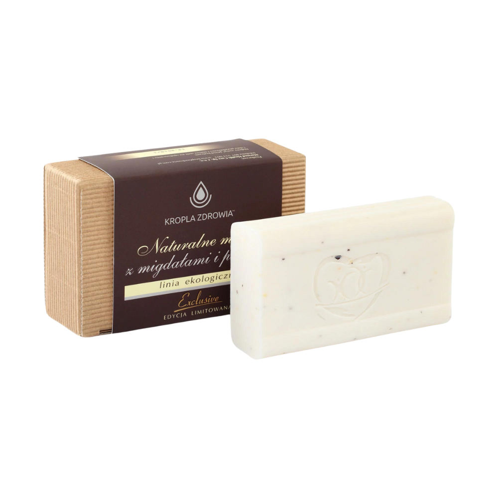Pharmedis Kropla Zdrowia Linia Ekologiczna naturalne mydło z migdałem i piżmem, 130 g
