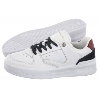 Sneakersy Tommy Hilfiger Leather Basket Sneaker White/Rwb FW0FW06951 0K9