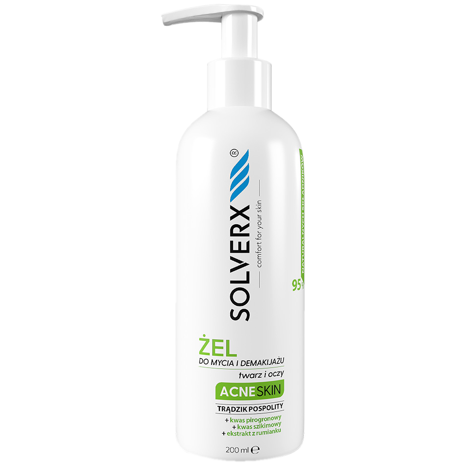 Solverx Acne Skin żel do mycia twarzy, 200 ml
