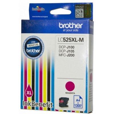 Tusz BROTHER Purpurowy 11.5 ml LC-525XLM