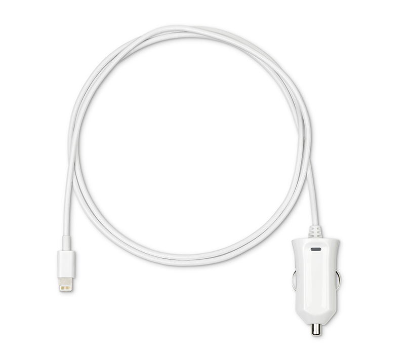 eStuff Car Charger with Lightning Cable - ładowarka samochodowa