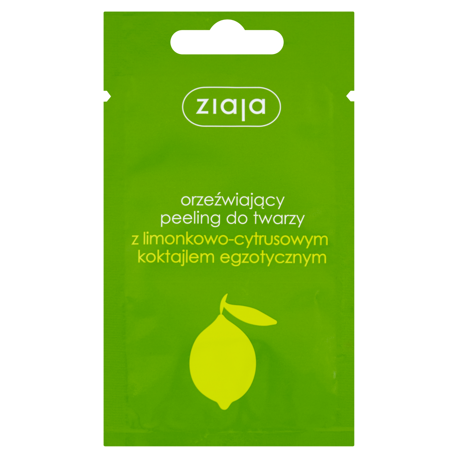 Ziaja orzeźwiający peeling do twarzy z limonkowo-cytrusowym koktajlem egzotycznym, 7 ml
