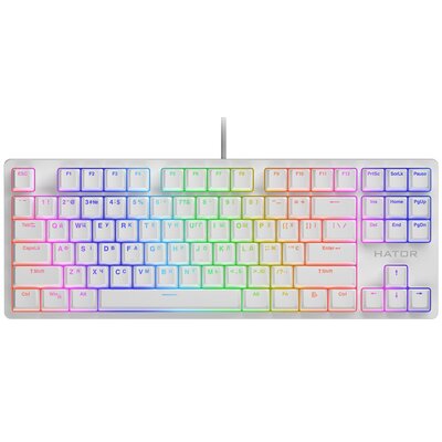 Klawiatura HATOR Rockfall 2 Mecha TKL Linear Biały