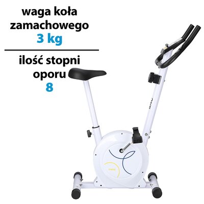 Rower magnetyczny ONE FITNESS RM8740 Biały