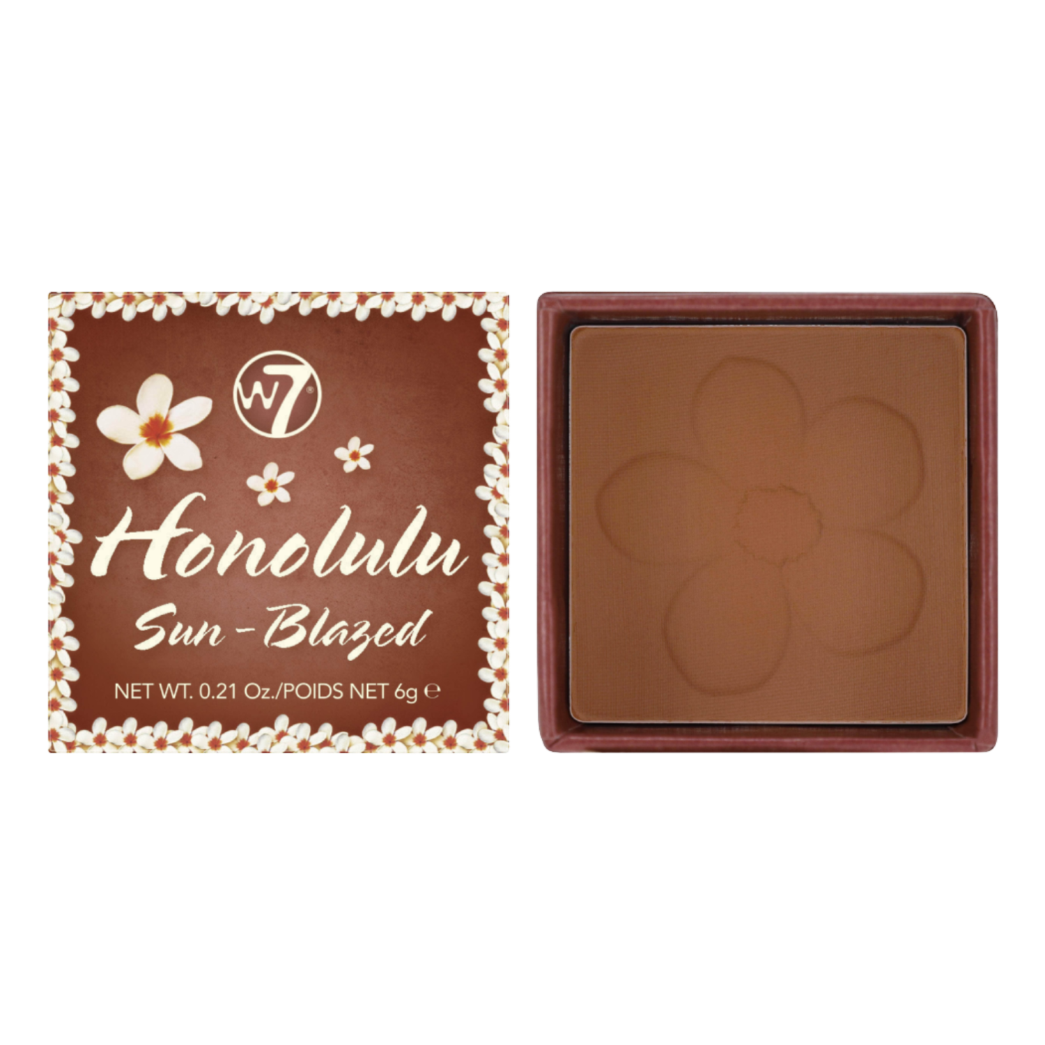 W7 Honolulu bronzer z pędzlem Sun-Blazed, 6 g