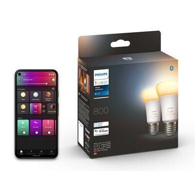 Inteligentna żarówka LED PHILIPS HUE 212612 6W E27 Bluetooth, ZigBee (2 szt.)