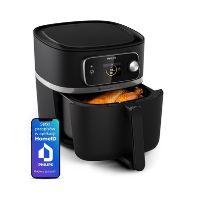 Air Fryer Frytkownica beztłuszczowa PHILIPS Ovi Smart 2.0 XXL HD9880/90 8.3l Wi-FI ponad 1000 darmowych przepisów