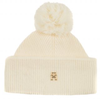 Czapka Tommy Hilfiger TH Evening Pompom Beanie AW0AW15390 YBH