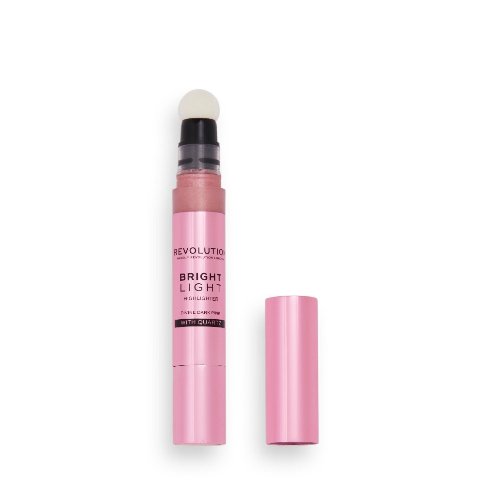 Revolution Makeup Bright Light Liquid Highlighter rozświetlacz w płynie Divine Dark Pink, 3 ml