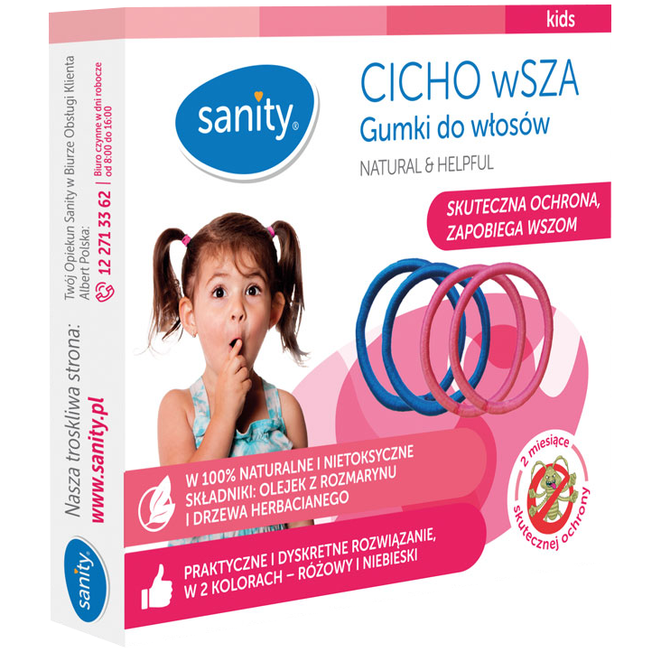 Sanity CICHO wSZA gumka do włosów, 4 szt./1 opak.