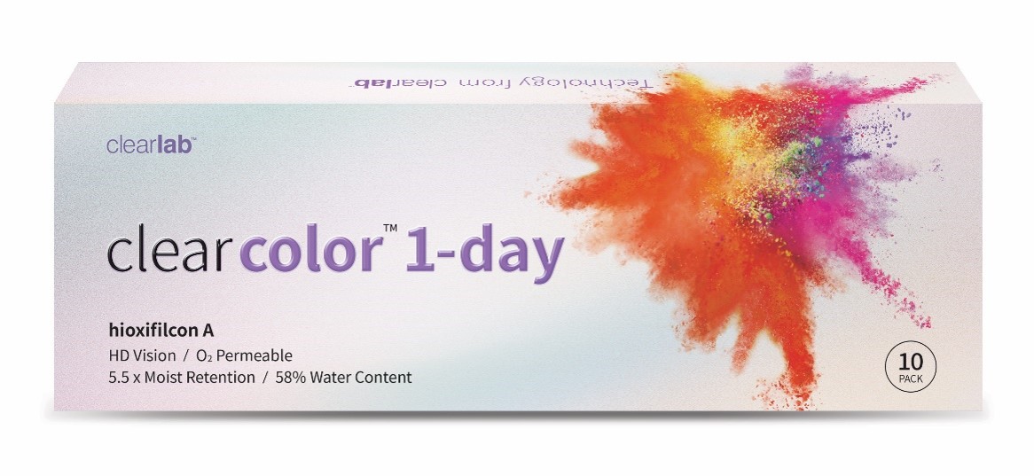 Clearlab ClearColor 1 Day jednodniowe soczewki kontaktowe hazel moc 0.00, 10 szt./1 opak.