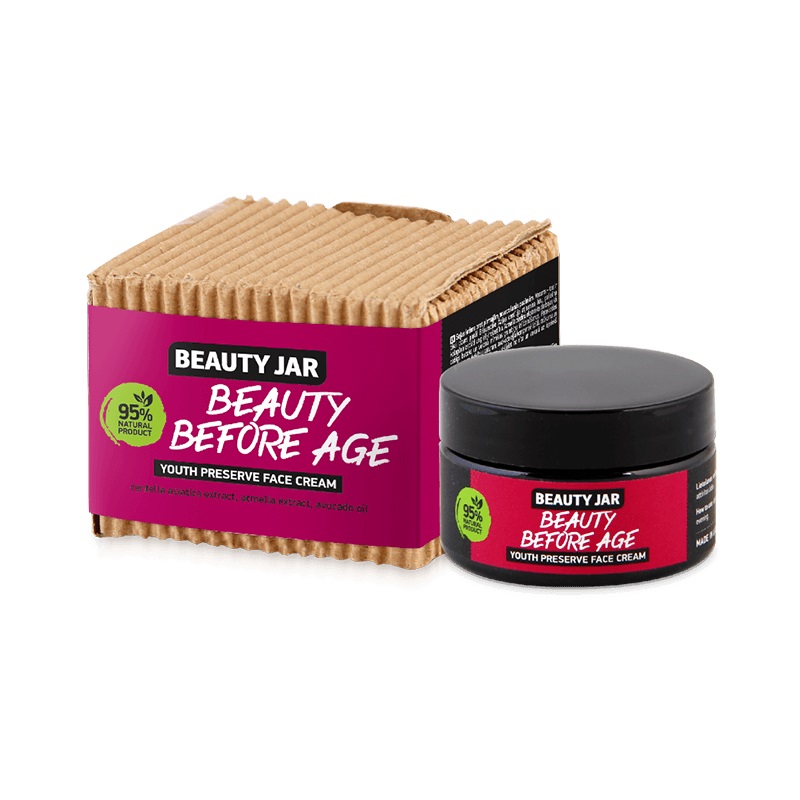 Beauty Jar Beauty Before Age naturalny przeciwzmarszczkowy krem do twarzy, 60 ml