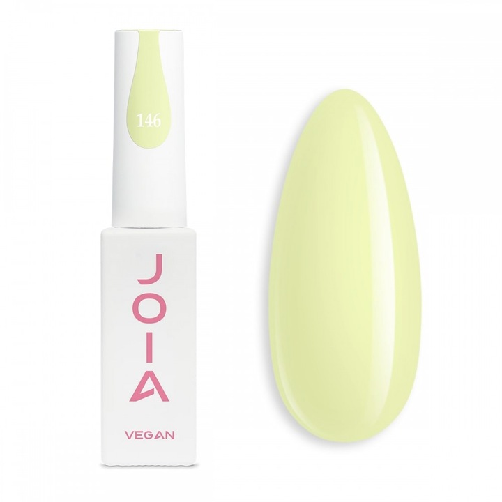 Joia Vegan lakier hybrydowy do paznokci 146 Jasnożółty, 6 ml
