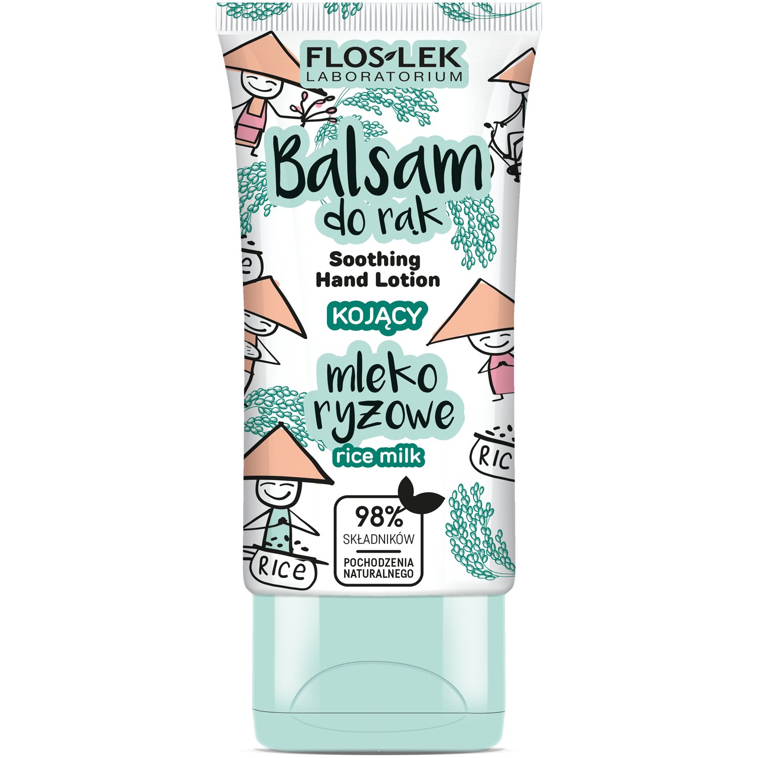 Floslek balsam do rąk mleczko ryżowe, 40 ml