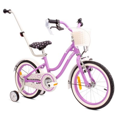 Rower dziecięcy SUN BABY Heart Bike 16 cali dla dziewczynki Fioletowy