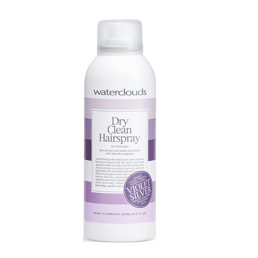 Waterclouds Violet Silver suchy szampon do włosów neutralizujący ciepłe odcienie blond włosów, 200 ml