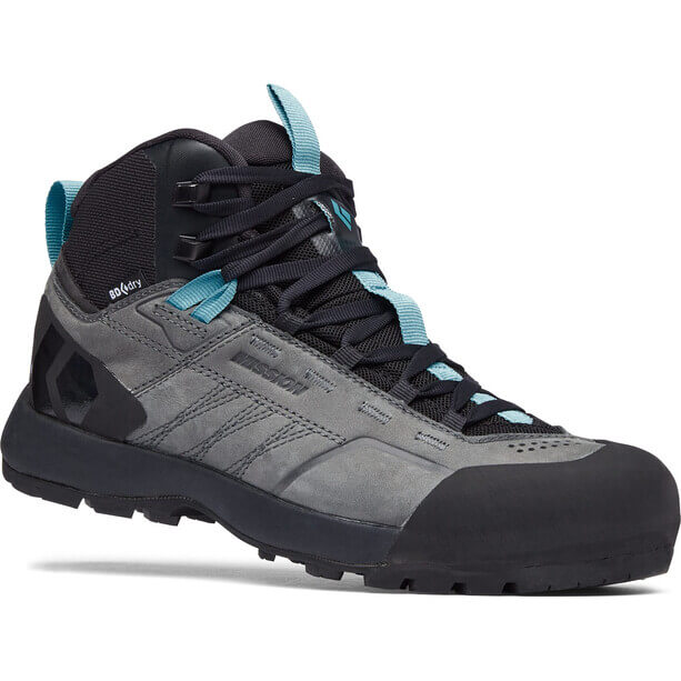 Black Diamond - Buty damskie W Mission Leather Mid WP Steel Grey / Coastal Blue