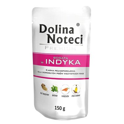 Karma dla psa DOLINA NOTECI Premium bogata w indyka 150 g