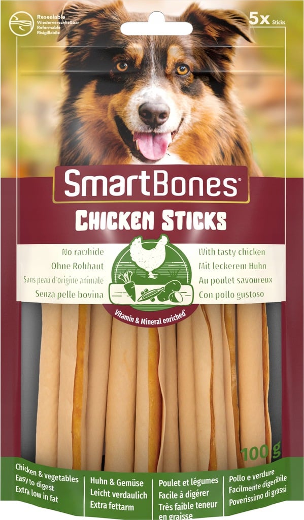 SMART BONES Chicken Sticks 5 szt. pałeczki do żucia dla psów kurczak