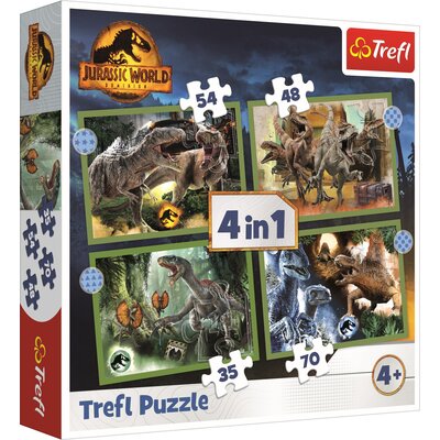 Puzzle TREFL Groźne dinozaury Jurassic World (207 elementów)