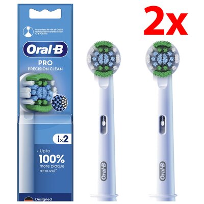 Oryginalna końcówka szczoteczki ORAL-B Pro Precision Clean (2 szt.) (Precyzyjne czyszczenie)