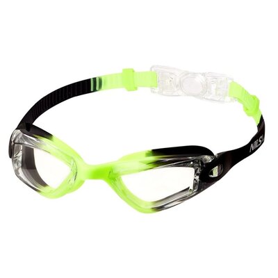 Okulary pływackie NILS AQUA NQG770AF Junior Czarno-zielony filtr UV