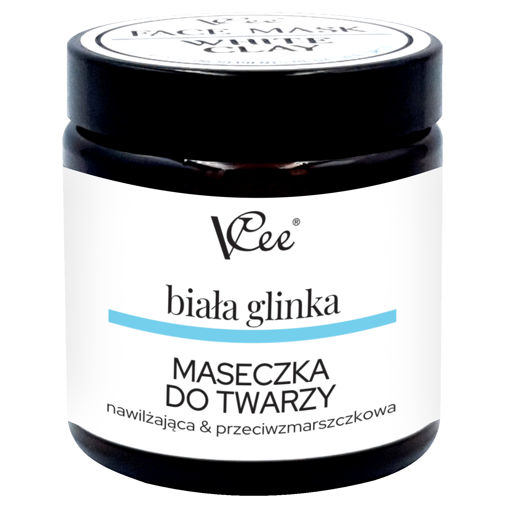 Vcee maska do twarzy z białą glinką, 100 ml