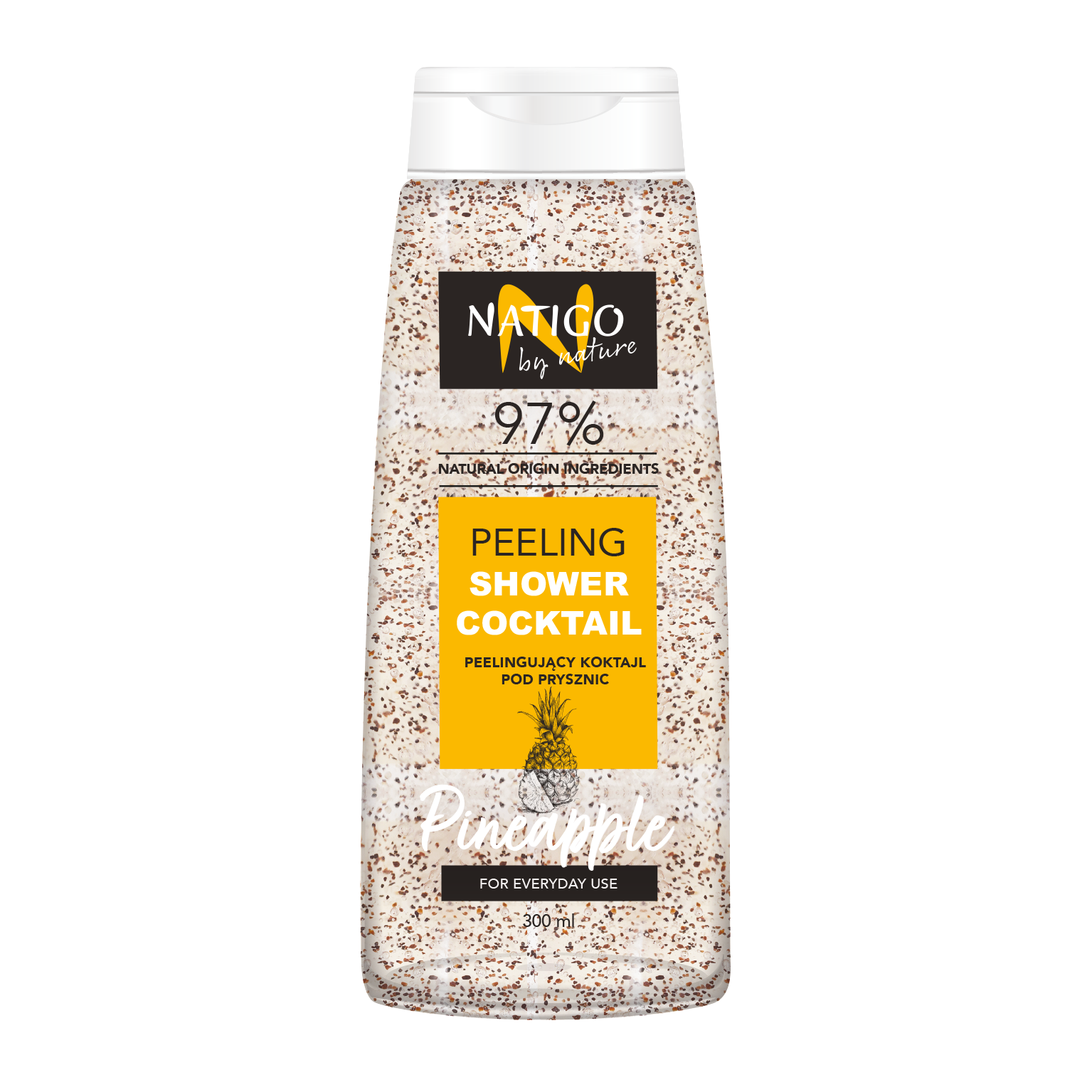 Natigo By Nature Pineapple peelingujący żel pod prysznic, 300 ml