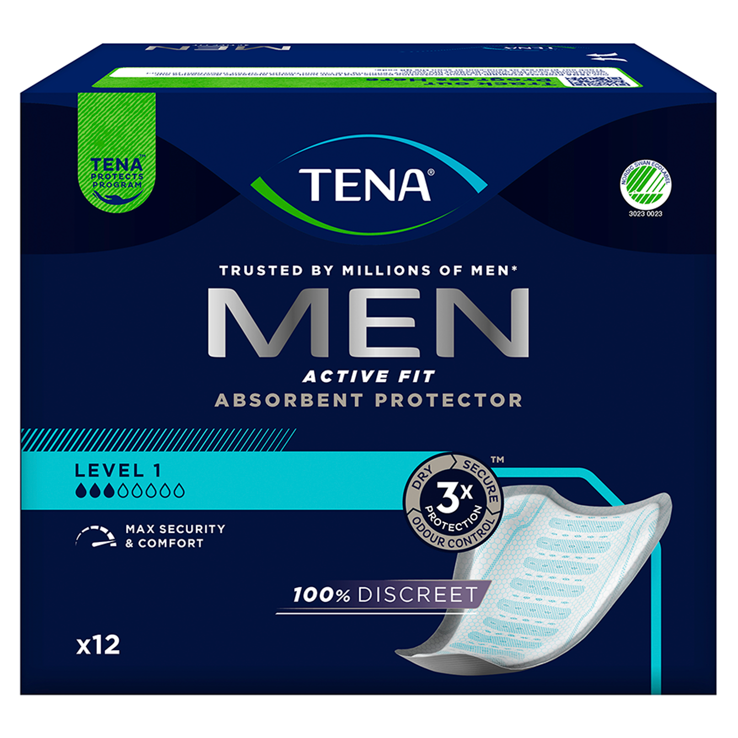 Tena Men Active Fit Level 1 wkłady anatomiczne, 12 szt./1 opak.