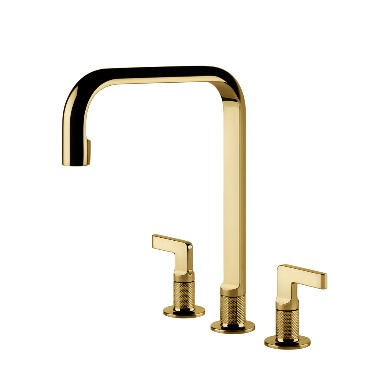 Gessi - Bateria kuchenna Inciso obrotowa wylewka 58701 Złota PVD