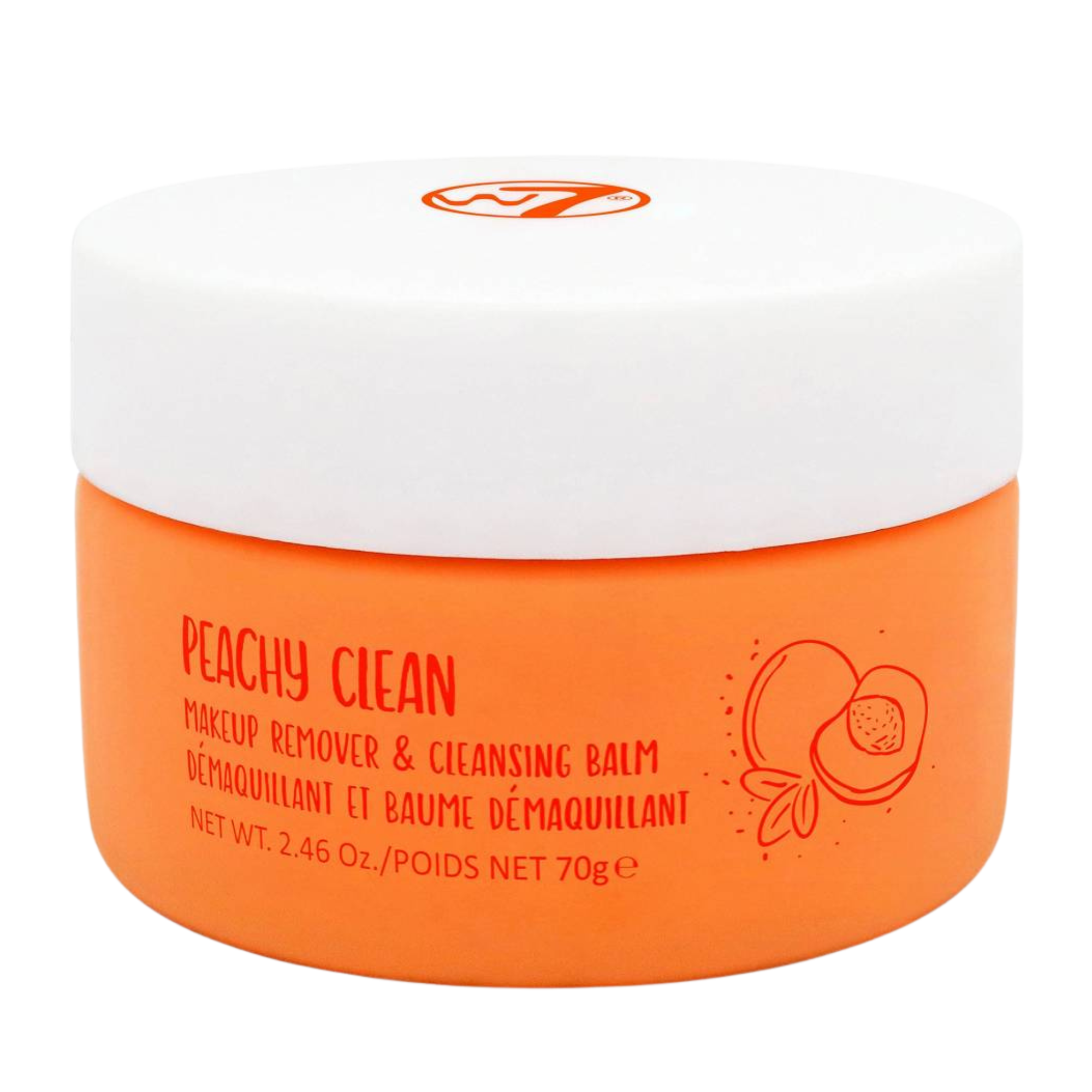 W7 Peachy Clean mydełko do demakijażu, 70 g