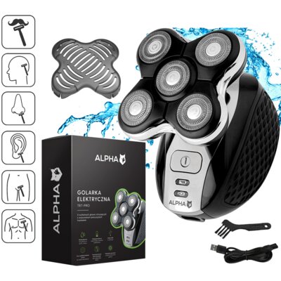 Golarka ALPHA TR7-Pro Na mokro i sucho