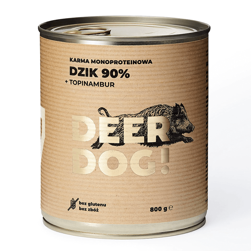 Deer Dog Mokra karma monoproteinowa dla psa dzik topinambur 800g