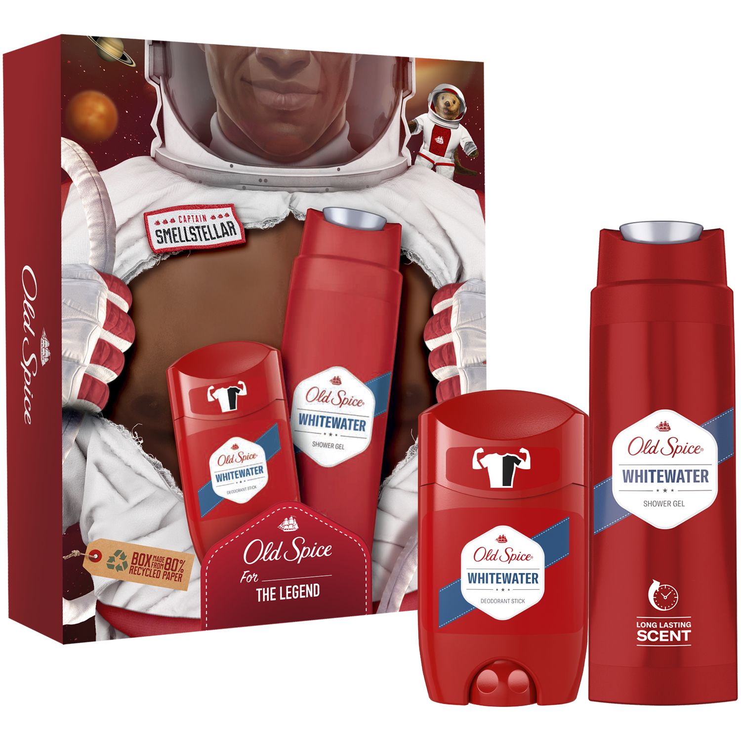 Old Spice Footballer zestaw: żel pod prysznic męski, 250 ml + dezodorant w sztyfcie, 50 ml