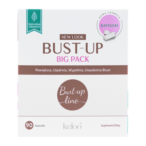 Keloo Bust-Up tabletki powięszkające piersi, 90 kaps./1 opak.